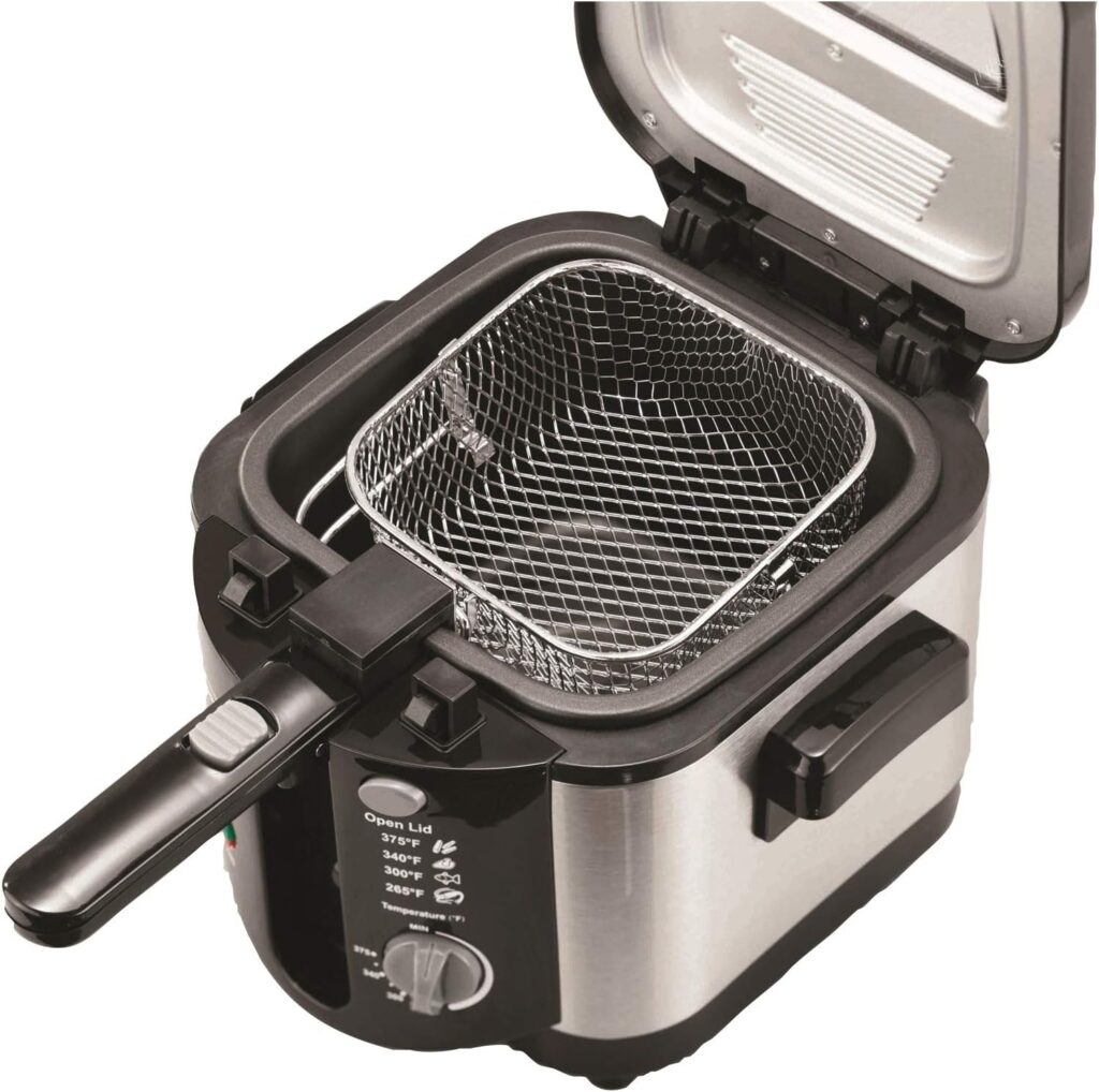 Brentwood Electric Appliances DF-720 8-Cup Deep Fryer, Silver