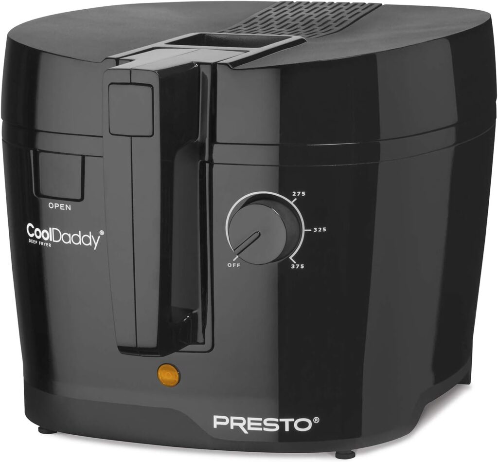 Presto 05442 CoolDaddy Cool-touch Deep Fryer - Black