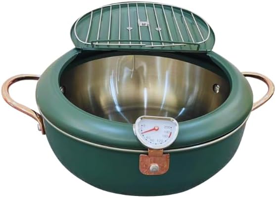 Stainless Japanese Deep Fryer (green)